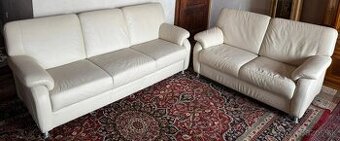 Moderní kožená sedací souprava 3+2, 3338