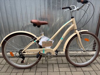 Dámsky retro bicykel Le Grand Pave 26” krémovej farby