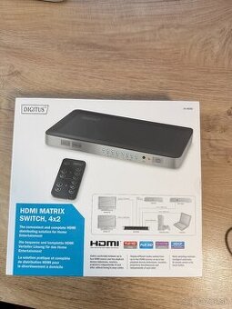 DIGITUS HDMI Matrix Switch 4x2 (Full HD)