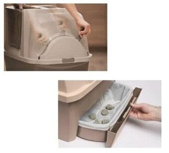 mechanická samočistiaca toaleta catit