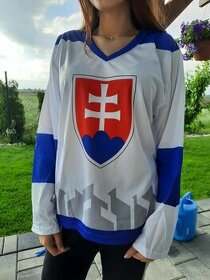 Hokejový dres Slovensko biely - 1