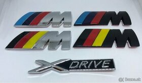 BMW nápisy ///MPower, xDrive znaky na kufor - viac farieb