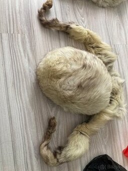 Kožušinová čiapka + šál z pravej lísky