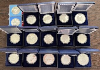 Slovenské strieborné mince - korunová mena proof