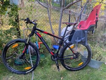 Horsky bicykel Merida s detskou sedackou v cene