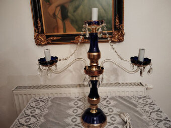 Stolove lampy.Novoborske sklo.