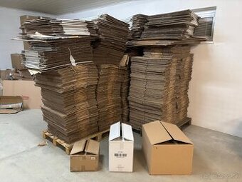 Kartonove krabice - čisté, suché, nepotrhané