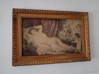 Maľovaný obraz, starožitnosti,