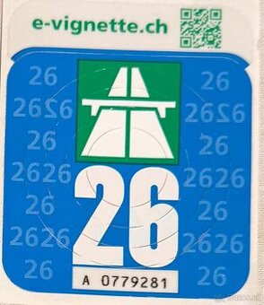 Diaľničná známka Švajčiarsko 2026