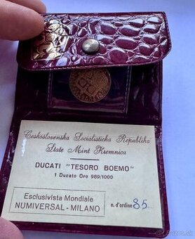 Zlatý dukát Korunovační klenoty - Artia 1972 - velmi vzácný