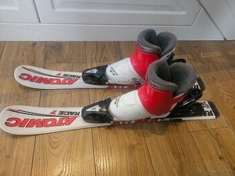 Predam set - detske lyze 70cm + lyziarky 206mm