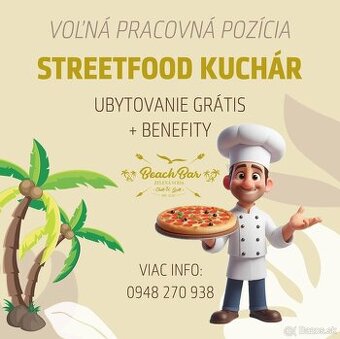 Kuchár / kuchárka – Streetfood Beach Bar rezort Zelená Voda
