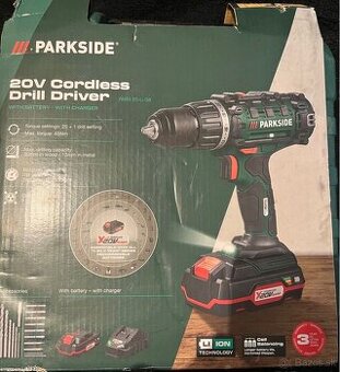 Aku Vrtaci Skrutkovač Parkside