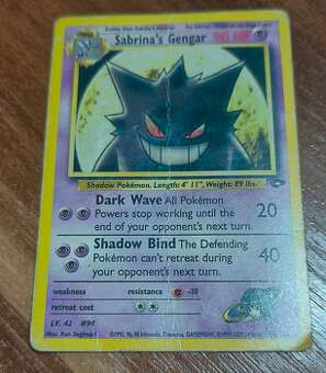 Pokemon karta Gengar