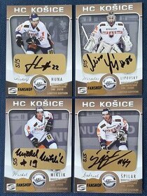 HC KOSICE 2007-8 podpisové karty GOLD LIMITED