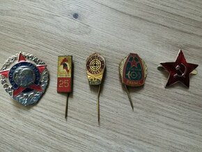 Odznaky ČSĽA, zvazarm, retro , ČSSR