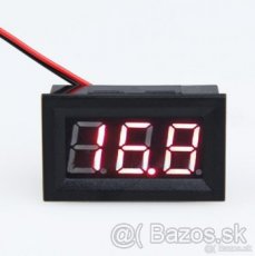 Digitálny voltmeter 5-100V ČERVENÝ