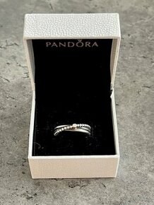 Pandora bikolór prsteň veľ. 56