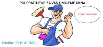 Poupratujeme za Vás, umyjeme okná 