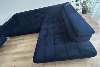 Velvet sedačka + taburetka