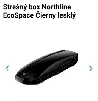 Poškodený Strešný box Northline EcoSpace Čierny lesklý