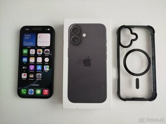 Iphone 16 Black 128 GB , záruka 2 roky 7/2027