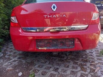 Predám zadný nárazník na Renault Thália rok 2011 cerveny