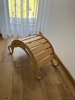Montessori drevená hojdačka 5v1 natur