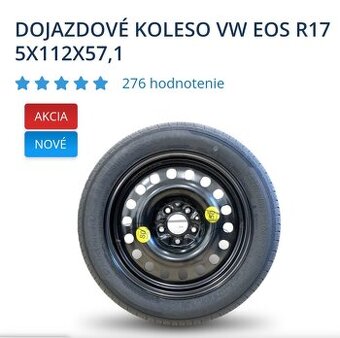 Kupim dojazdove koleso na VW EOS