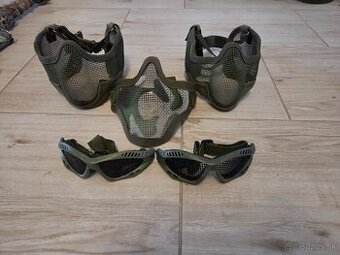 Ochranné masky a okuliare na airsoft