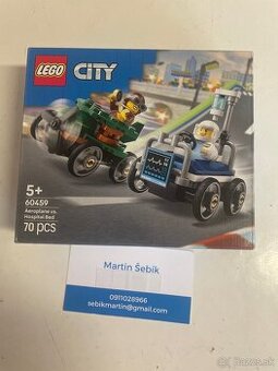 Predám nové neotvorené LEGO 60459 Aeroplane vs Hospital Bed