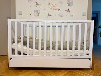 Kvalitný detský nábytok DREVKO – set Lotta (3 ks) + matrac