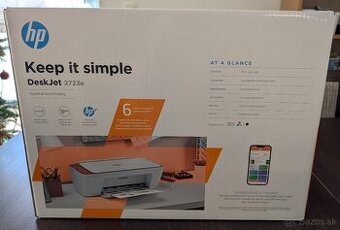 Nová nerozbalená tlačiareň HP DeskJet 2723e