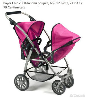 Predam detsky kočik pre babiky+darujem postielku.