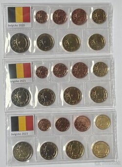 Sady euro minci 1 cent - 2 euro v UNC kvalite.