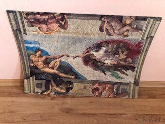 Zlepené obrazy z puzzle