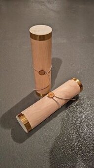 Drevené darčekové tuby na víno – 36 ks (nové)