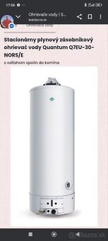 Plynový ohrievač vody