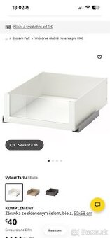 IKEA Komplement zásuvka 50x58 cm