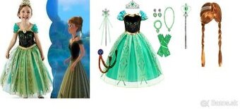 Anna šaty kostým Frozen Ľadové kráľovstvo aj doplnky