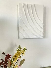 Štruktúrovaný obraz biely - 1