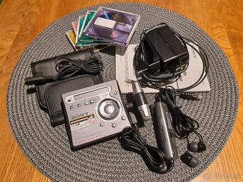 MiniDisc Recorder SONY MZ-G750 + stereomikrofón