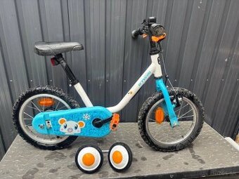 Detský bicykel BTWIN Arctic 14" (s pomocnými kolieskami)