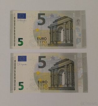5 euro bankovky 2013 2-set