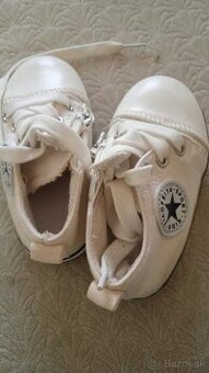 Detské biele tenisky č. 21