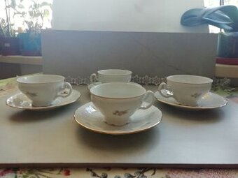 Luxusná sada Bernadotte (vzor 52) – 4 šálky s podšálkami, TO