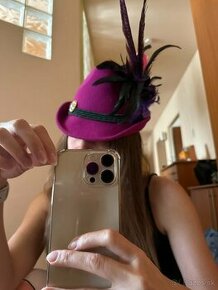 Polovnicky klobuk damsky fialovy