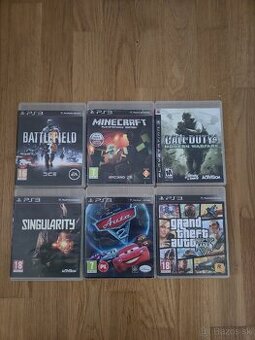 PS3 hry – Battlefield, Minecraft, GTA V, Call of Duty