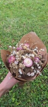 🌸 Farebná lúčna kytička zo sušených kvetov 🌸 - 1