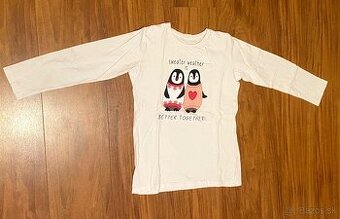 Tričko s roztomilými tučniakmi, 152-158 cm